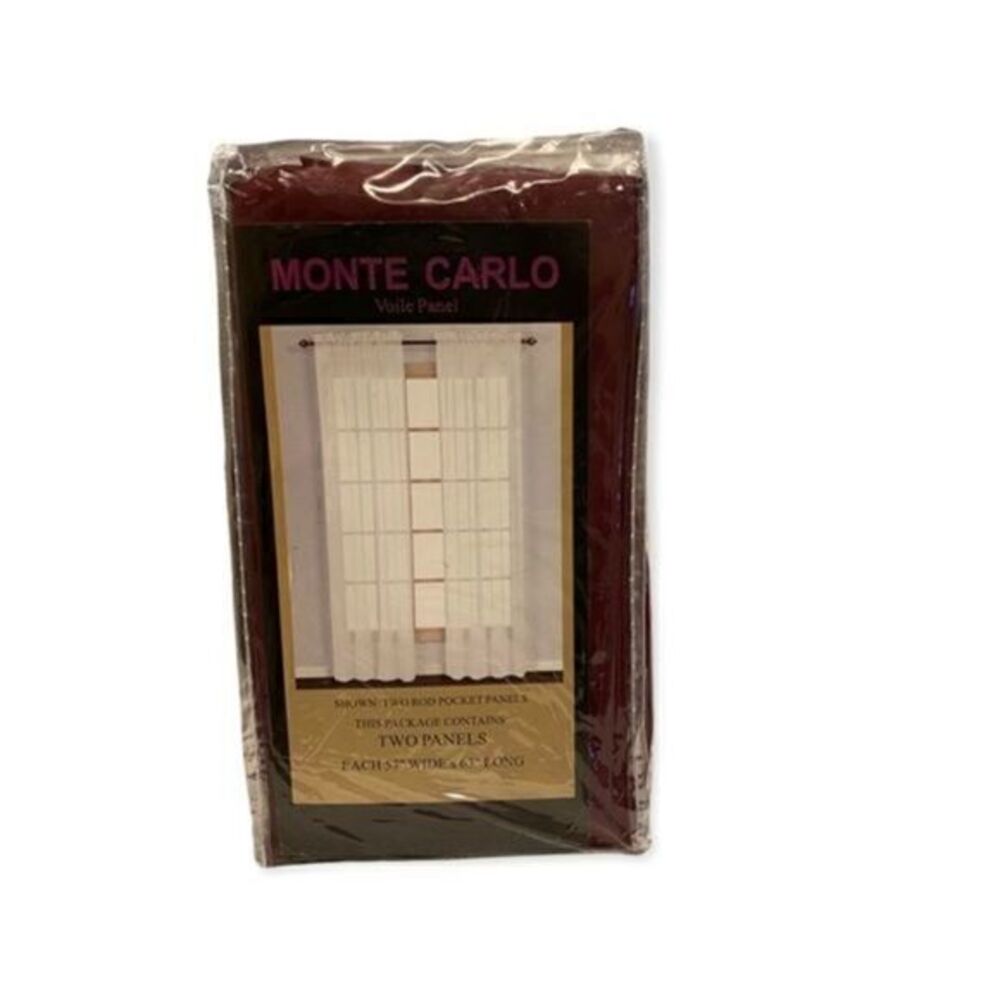 United Monte Carlo Voile Window Curtain Panel